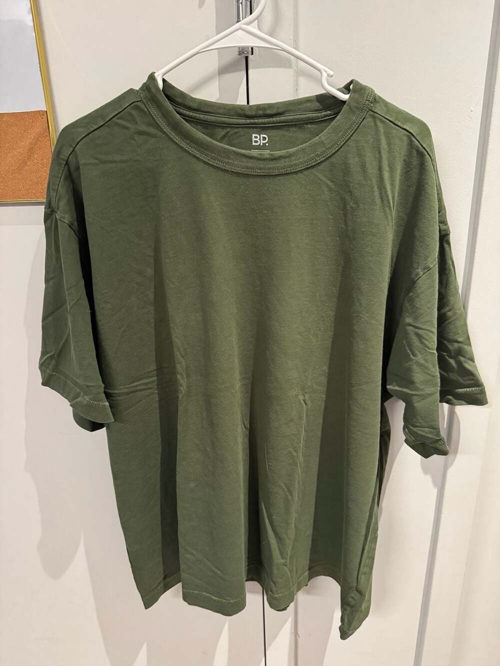 BP. Men's Green Oversized Cotton Short Sleeve T-Shirt XL